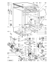 Схема №2 ADL 852/2 WH с изображением Панель для посудомоечной машины Whirlpool 481945328337