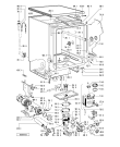 Схема №1 ADL 842 WH с изображением Микропереключатель для электропосудомоечной машины Whirlpool 481927638364