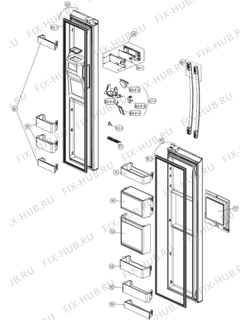 Взрыв-схема холодильника Gorenje NRS9181CXB (382310, HZLF61961) - Схема узла 05