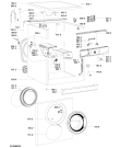 Схема №2 AWO 7455 с изображением Лючок для стиралки Whirlpool 481075245061