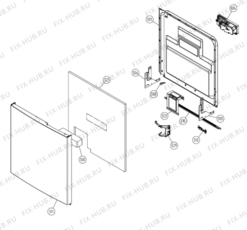 Взрыв-схема посудомоечной машины Gorenje DW85 Prof. DK   -Titan BiH Soft (170696, DW20.C) - Схема узла 05