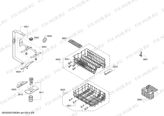 Схема №3 SPV30E00RU, Silence, Made in Germany с изображением Силовой модуль запрограммированный для посудомоечной машины Bosch 12017150