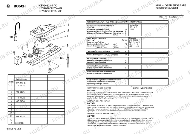 Схема №1 KSV2622CH с изображением Декоративная панель Bosch 00270492