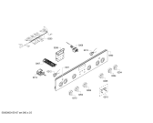 Схема №1 PACB521C20 с изображением Панель управления для плиты (духовки) Bosch 00701254