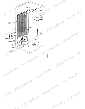 Взрыв-схема холодильника Zanussi ZI2230/2T - Схема узла Functional parts