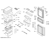 Схема №1 KGX28846TI с изображением Выдвижной ящик для холодильника Bosch 00247912