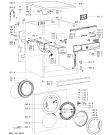 Схема №1 AWO/D 41431 с изображением Блок управления для стиральной машины Whirlpool 480111100145