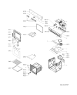 Схема №1 SBI 110 W 100 655 24 с изображением Дверца для духового шкафа Whirlpool 481245058789