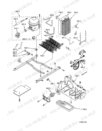 Схема №4 ARZ 730/B с изображением Дверь для холодильной камеры Whirlpool 481241828308