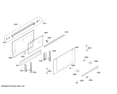 Схема №3 CF630250 с изображением Внешняя дверь для духового шкафа Bosch 00681643