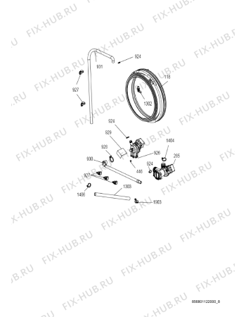 Схема №4 WATK 916 с изображением Обшивка для стиральной машины Whirlpool 482000020682