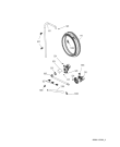 Схема №4 WATK 916 с изображением Ручка (крючок) люка для стиральной машины Whirlpool 482000020681