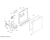 Схема №2 SGS43T92GB с изображением Передняя панель для посудомойки Bosch 00649781