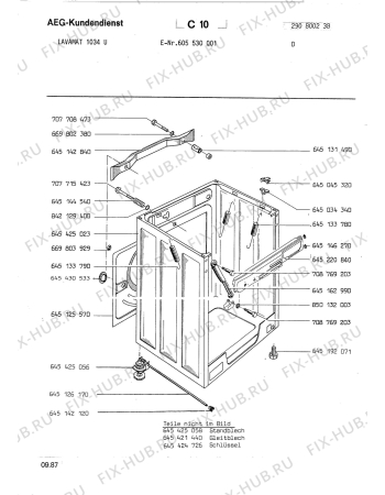 Взрыв-схема стиральной машины Aeg LAV1034 U - Схема узла Section3