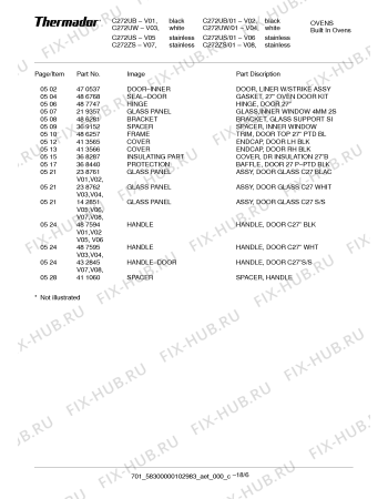Схема №8 SCD272ZS с изображением Крепежный набор для плиты (духовки) Bosch 00490781