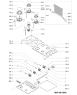 Схема №1 HB 500 AN 501.598.32 с изображением Затычка для плиты (духовки) Whirlpool 480121101075