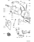 Схема №1 AWM 450/3 с изображением Рукоятка для стиральной машины Whirlpool 481949878407