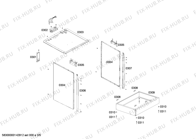 Схема №2 FN102K17SC с изображением Решетка для духового шкафа Bosch 00616689