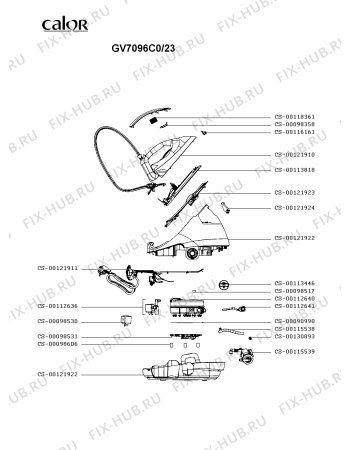 Схема №1 GV7054E0/23 с изображением Дроссель для электроутюга Tefal CS-00121924