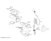 Схема №1 TDS8030 с изображением Нижняя часть корпуса для электроутюга Bosch 11022355