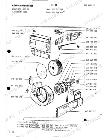 Взрыв-схема стиральной машины Aeg LTH500 RE - Схема узла Section3