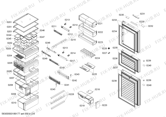 Схема №3 KG30AS150C с изображением Соединительный элемент для холодильника Siemens 00636926