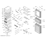 Схема №3 KG30AS150C с изображением Ящик для холодильной камеры Siemens 00714748
