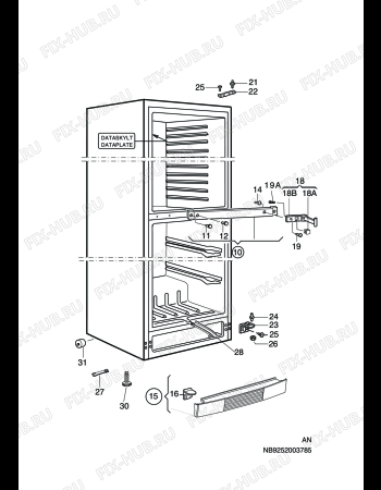 Взрыв-схема холодильника Aeg Electrolux S70328-KG1 - Схема узла C10 Cabinet