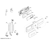 Схема №1 WM12E340NL E12.34 с изображением Панель управления для стиралки Siemens 00666499