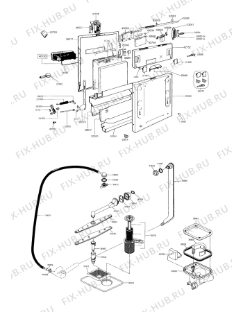 Схема №1 D 45 S.1 с изображением Дозатор моющих средств для посудомойки DELONGHI S762831009