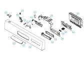 Схема №2 D5142 AU   -SS Bi (338845, DW70.5) с изображением Сенсорная панель для электропосудомоечной машины Gorenje 343130