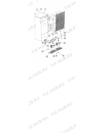 Взрыв-схема холодильника Indesit 102ER (F025550) - Схема узла
