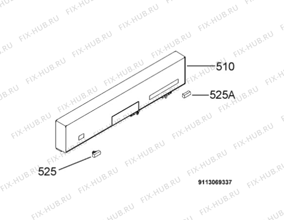 Взрыв-схема посудомоечной машины Aeg Electrolux F87009IMP - Схема узла Command panel 037