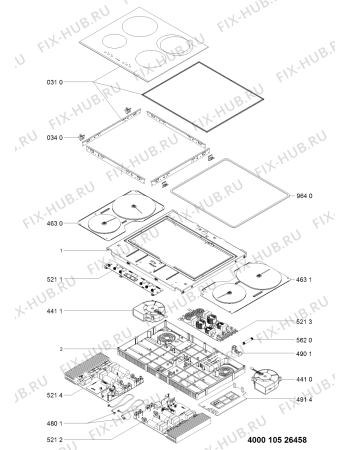 Схема №1 ESIO 6640 IN с изображением Затычка для электропечи Whirlpool 481010524610