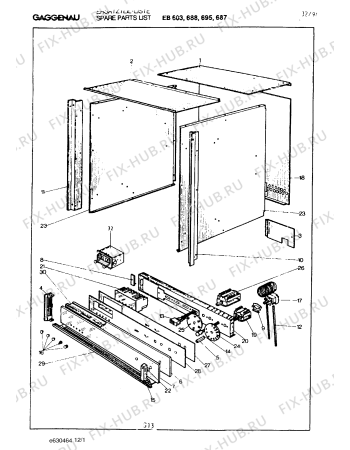 Схема №2 EB685100 с изображением Держатель для духового шкафа Bosch 00098131