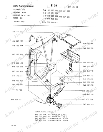 Взрыв-схема стиральной машины Aeg LAV9036 - Схема узла Section5