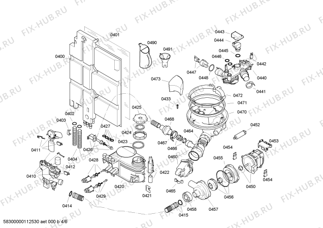 Схема №3 SL60S591EU с изображением Ручка двери для посудомойки Siemens 00439654