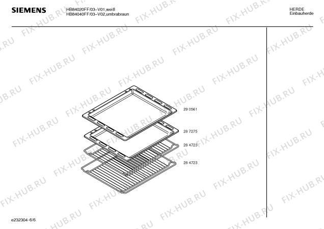 Схема №4 HB84020FF с изображением Инструкция по эксплуатации для духового шкафа Siemens 00519499