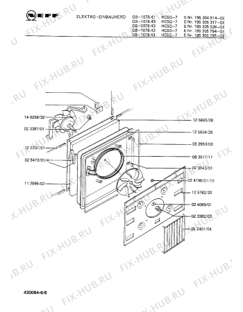 Схема №2 195305786 1077.23LHCDA-7 с изображением Индикатор для плиты (духовки) Bosch 00082243