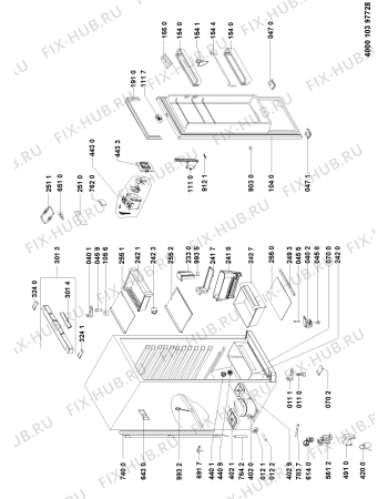 Схема №1 WM1855 A+W с изображением Вложение для холодильника Whirlpool 480131100736