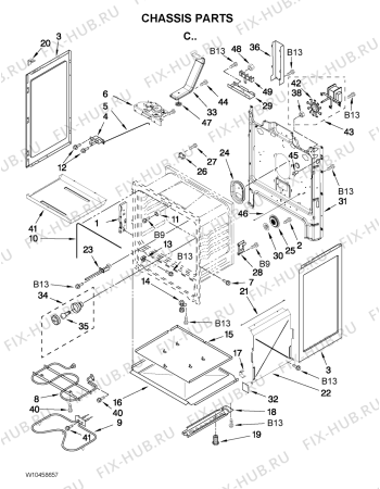 Схема №3 RF111PXSQ с изображением Покрытие для духового шкафа Whirlpool 482000011567