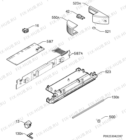 Взрыв-схема холодильника Electrolux ERN29780 - Схема узла Diffusor