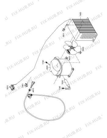 Схема №1 ADN 102 с изображением Колесо для холодильной камеры Whirlpool 482000006497