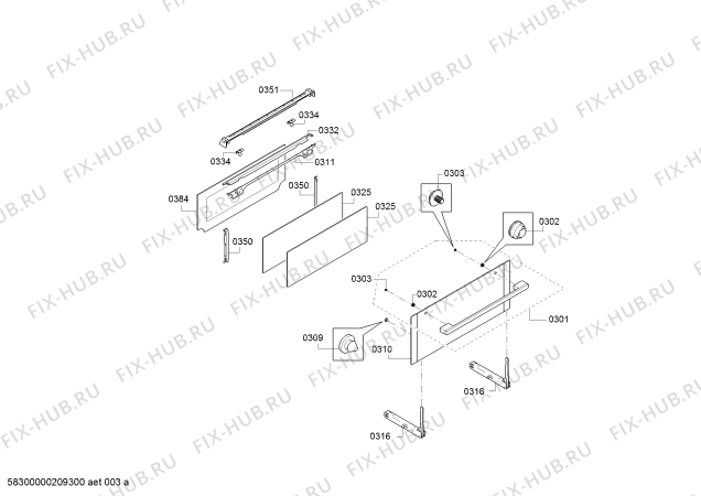 Схема №3 MB578G5S0B с изображением Кабель для плиты (духовки) Bosch 12022899