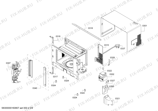 Схема №1 C54L60W0 с изображением Дверь для плиты (духовки) Bosch 00687745