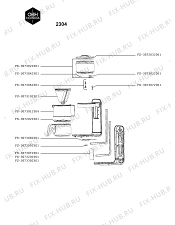 Схема №1 2304 с изображением Микрофильтр для электрокофеварки Seb FS-3073012304