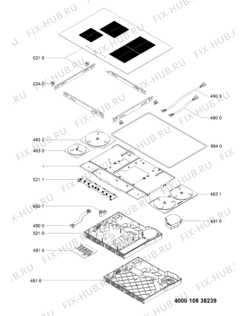 Схема №1 CTAI9740CIN (F103102) с изображением Другое для плиты (духовки) Indesit C00504201