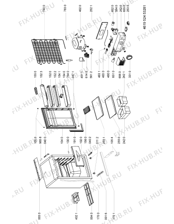 Схема №1 ARL 537/1-LH с изображением Микротермостат для холодильника Whirlpool 481228238199