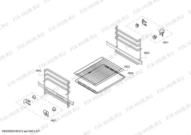 Схема №3 HGD74W325R с изображением Инструкция по эксплуатации для плиты (духовки) Bosch 18018909