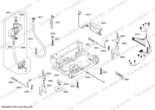 Схема №3 SMI50E56EU с изображением Набор кнопок для посудомойки Bosch 00615052